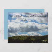 Briefkaart van gebergte Uitzicht (Voorkant / Achterkant)