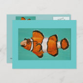 briefkaart van gekkenschaap met gemaskerde kruid (Voorkant / Achterkant)