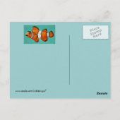 briefkaart van gekkenschaap met gemaskerde kruid (Achterkant)