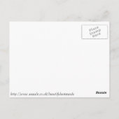 Briefkaart van gemengde tulpen (Achterkant)