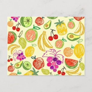 Briefkaart van gemengde vruchten