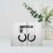 Briefkaart van geroosterde Hoefijzers (Staand voorkant)