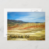 Briefkaart van geschilde heuvels (Voorkant / Achterkant)