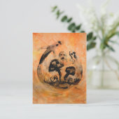 Briefkaart van Ghost-paddenstoelen (Staand voorkant)