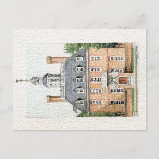 Briefkaart van gouverneur Palace (Voorkant)