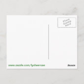 Briefkaart van groene aarde (Achterkant)