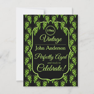 Briefkaart van groene druiven