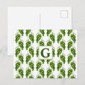 Briefkaart van groene druiven (Voorkant / Achterkant)