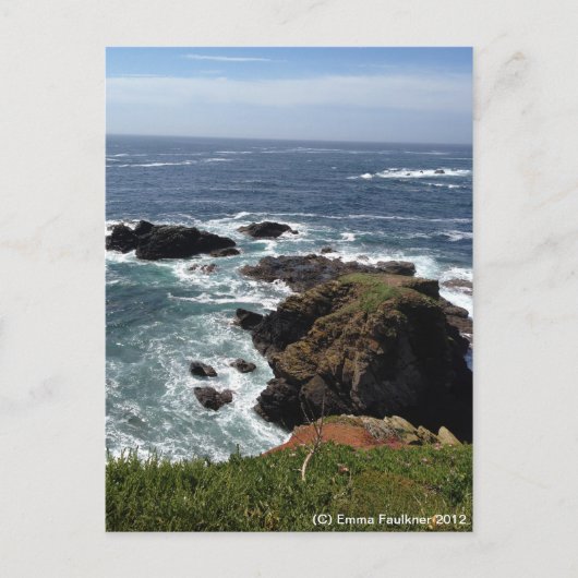 Briefkaart van hagedipunt, Cornwall (Voorkant)