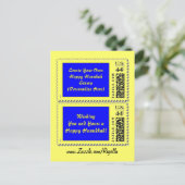 Briefkaart van Hanukah en (Staand voorkant)