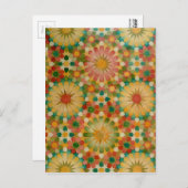 briefkaart van 'hart bij bloem' (Voorkant / Achterkant)