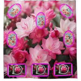 Briefkaart van Hawaii Giant Flowers Douchegordijn