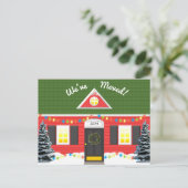 Briefkaart van het Adres van de vakantiewoning het (Staand voorkant)