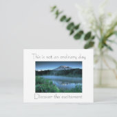 Briefkaart van het bergachtige Uitzicht (Staand voorkant)