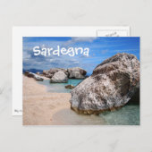 Briefkaart van het briefkaart van Sardinië (Voorkant / Achterkant)