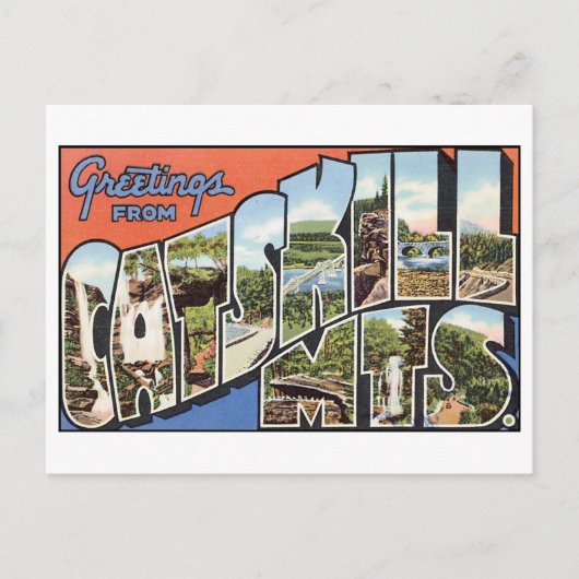 Briefkaart van het Catvaardigheidsgebergte (Voorkant)