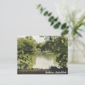 Briefkaart van het centrale park van Boathouse (Staand voorkant)