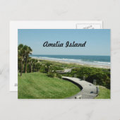 briefkaart van het eiland amelia (Voorkant / Achterkant)