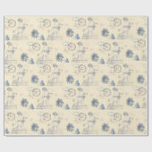  Briefkaart van het Franse Roos Lady Bee Flower Cadeaupapier (Vlak)