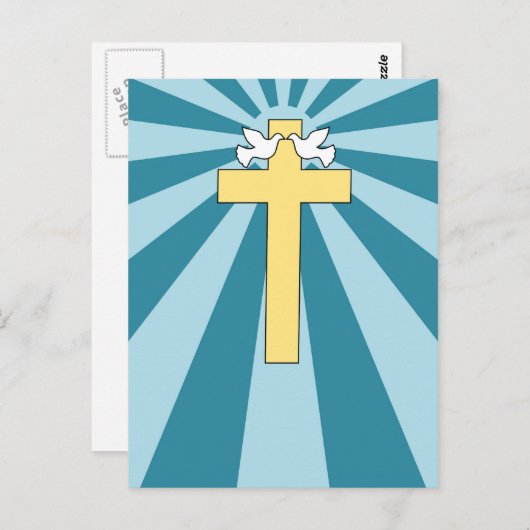 Briefkaart van het Heilige Kruis (Voorkant / Achterkant)