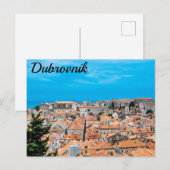 Briefkaart van het historische centrum Dubrovnik (Voorkant / Achterkant)