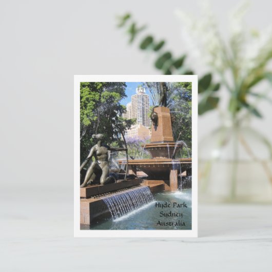 Briefkaart van het Hyde Park (Staand voorkant)