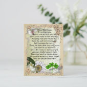 Briefkaart van het Ierse Huis van Afbijten (Staand voorkant)