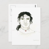 Briefkaart van het Indische Man (Voorkant / Achterkant)