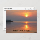 Briefkaart van het Indische Uitzicht van de Inlet  (Voorkant / Achterkant)