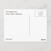 Briefkaart van het Indische Uitzicht van de Inlet  (Achterkant)