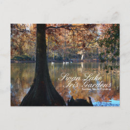 Briefkaart van het Iris-meer van Swan