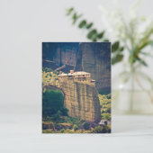 Briefkaart van het klooster Meteora (Staand voorkant)