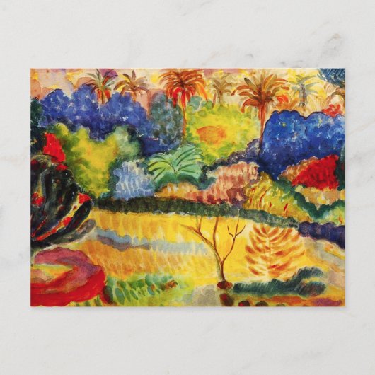 Briefkaart van het landschap Gauguin Tahitian (Voorkant)