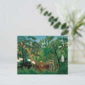 Briefkaart van het Landschap van Henri Rousseau (Staand voorkant)