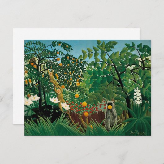 Briefkaart van het Landschap van Henri Rousseau (Voorkant / Achterkant)