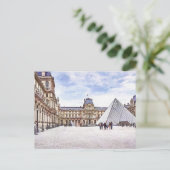Briefkaart van het Louvre-museum van Parijs (Staand voorkant)