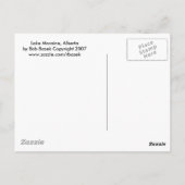 Briefkaart van het meer van Moraine (Achterkant)