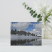 Briefkaart van het meer van Tahoe (Staand voorkant)