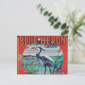briefkaart van het merk blue heron (Staand voorkant)