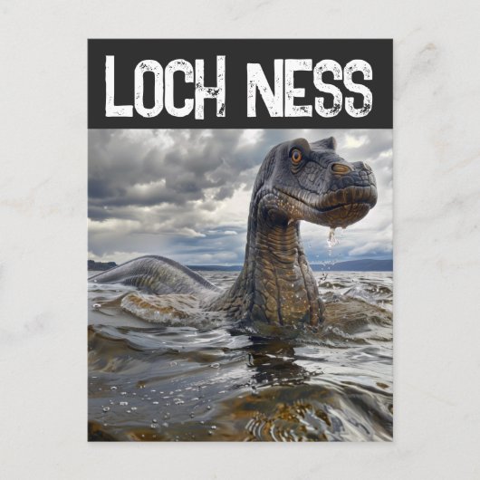 BRIEFKAART VAN HET MONSTER VAN LOCH NESS (Voorkant)