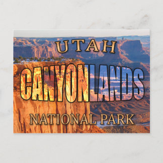 Briefkaart van het Nationaal Park Canyonlands van 