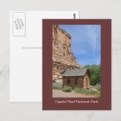 Briefkaart van het nationaal park Capitol Reef (Voorkant / Achterkant)