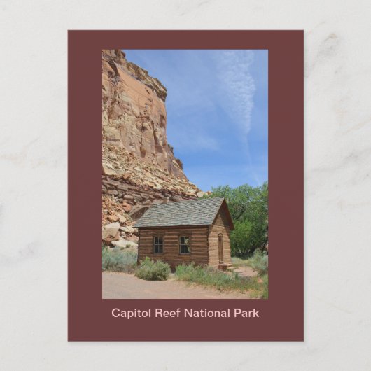 Briefkaart van het nationaal park Capitol Reef (Voorkant)