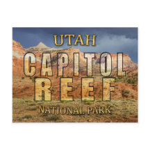 Briefkaart van het nationaal park Capitol Reef