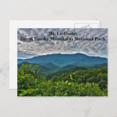 Briefkaart van het Nationaal Park LeConte Smoky Mo (Voorkant / Achterkant)