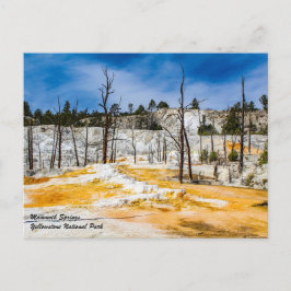 Briefkaart van het nationaal park Mammoth Springs