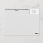 Briefkaart van het Nationaal Park van het meer van (Achterkant)