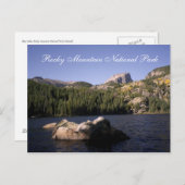 Briefkaart van het nationale park Rocky Mountain (Voorkant / Achterkant)