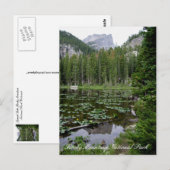 Briefkaart van het nationale park Rocky Mountain (Voorkant / Achterkant)