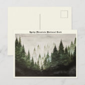 Briefkaart van het nationale park Rocky Mountain (Voorkant / Achterkant)